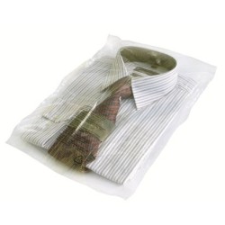 10x12+1.5 (250x300+38mm) - Crystal Clear Polypropylene PP Self Adhesive Shirt Bags - Pack of 1000